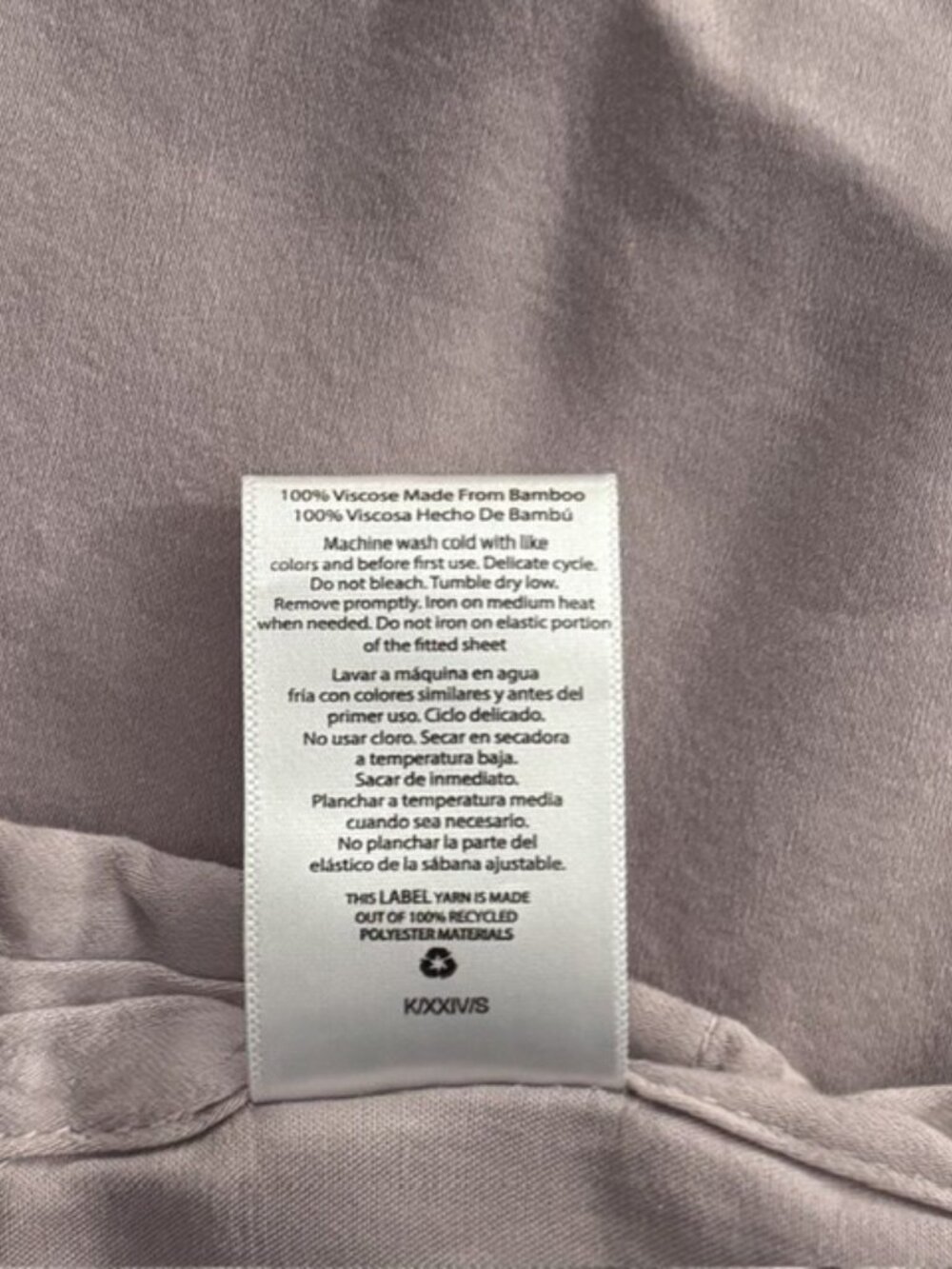 Allswell Queen Sheet Set - 100% Viscose from Bamboo - 300 TC - Dusty Purple - Picture 3 of 6